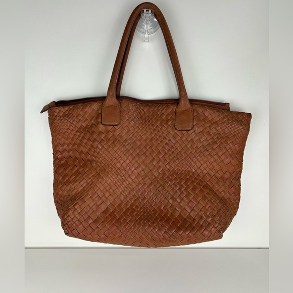 FALOR FRIENZE ITALIAN HANDWOVEN LEATHER WEAVE PURSE - Picture 2 of 15